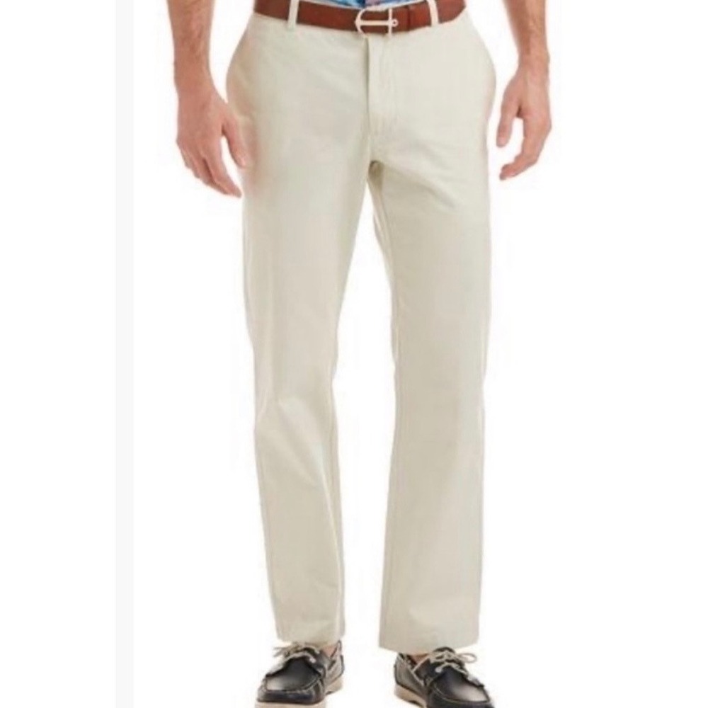 Men's Vineyard Vines 36 X 32 Classic Fit Club Pants Stone Business Casual Preppy